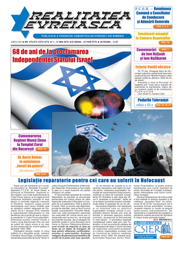 68 De Ani De La Proclamarea Independenţei Statului Israel
