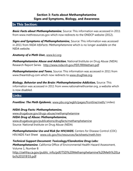 Signs and Symptoms, Biology, and Awareness in This Section