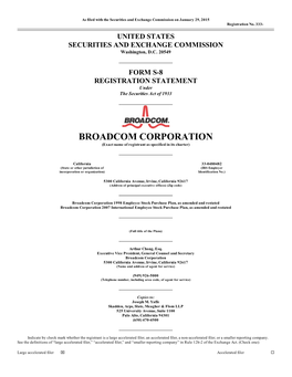 BROADCOM CORPORATION (Exact Name of Registrant As Specified in Its Charter)