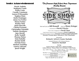 Side Show” Is Presented Through Special Arrangement with Samuel French, Inc