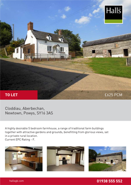 625 PCM Cloddiau, Aberbechan, Newtown, Powys