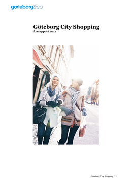 Göteborg City Shopping Årsrapport 2012