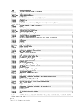 Printed Chapter 30.48: Zoning Overlay Districts 30.48 30.48.600 Purpose