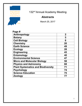 132Nd Annual Academy Meeting Abstracts March 25, 2017