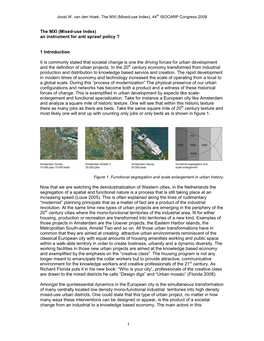 Mixed-Use Index), 44 Th ISOCARP Congress 2008