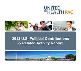 2013 US Political Contributions & Related Activity Report