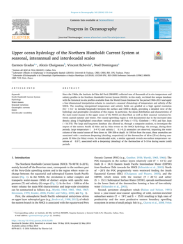 Upper Ocean Hydrology of the Northern Humboldt Current System