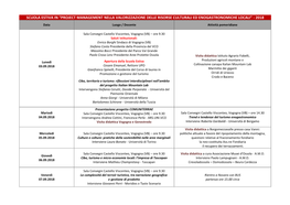 Scuola Estiva in “Project Management Nella Valorizzazione Delle Risorse Culturali Ed Enogastronomiche Locali” - 2018