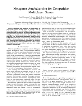 Metagame Autobalancing for Competitive Multiplayer Games