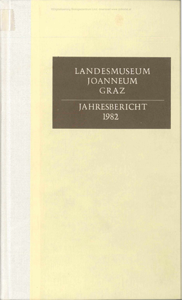 Landesmuseum Joanneum Graz Jahresbericht