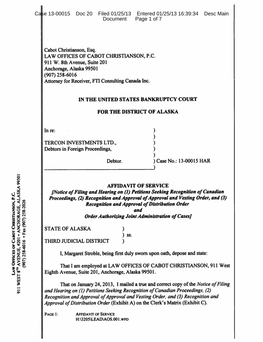 Case 13-00015 Doc 20 Filed 01/25