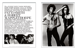 Patti Smith & Robert Mapplethorpe Both Became Art-World Legends and ’70S Icons of Radical Downtown Bohemia