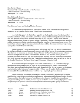 Hon. Patrick J. Leahy Chairman, U.S. Senate Committee on the Judiciary 433 Russell Senate Office Building Washington, D.C