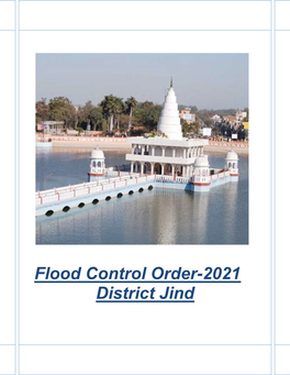 Flood Control Order-2021 District Jind
