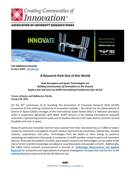 ISS AURP Press Release.V3 [Vp]