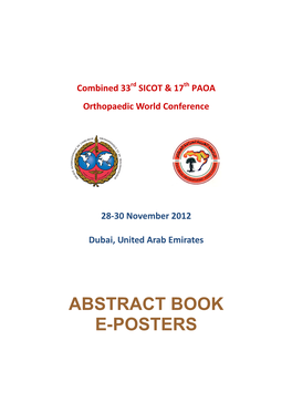 Abstract Book E-Posters