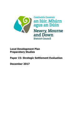 Strategic Settlement Evaluation December 2017