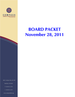 BOARD PACKET November 28, 2011