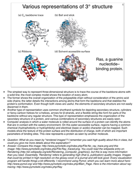 Various Representations of 3° Structure 1