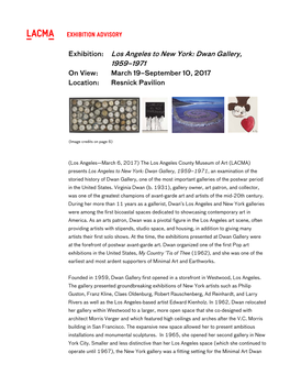 Exhibition Advisory