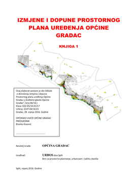 Izmjene I Dopune Prostornog Plana Uređenja Općine Gradac