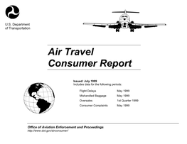 Air Travel Consumer Report