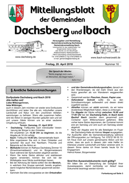 Dachsberg Undibach