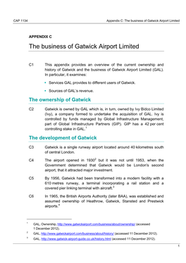 The Business of Gatwick Airport Limited