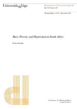 Race, Poverty, and Deprivation in South Africa