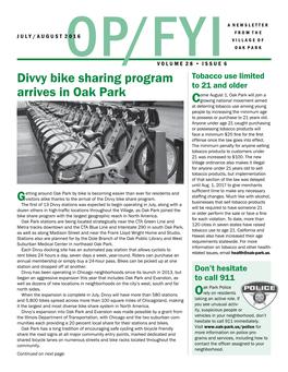 Divvy Bike Sharing Program Arrives in Oak Park