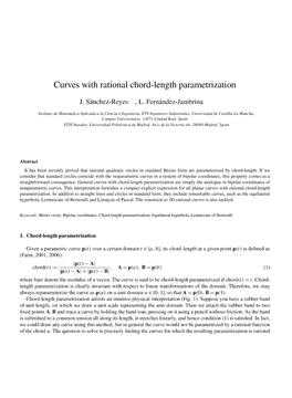 Curves with Rational Chord-Length Parametrization