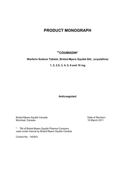 Product Monograph