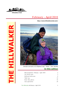 The Hillwalker ● February – April 2018 1 F U R T