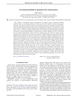 Gravitational Redshift in Quantum-Clock Interferometry