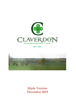 Claverdon 'Made' Neighbourhood Plan