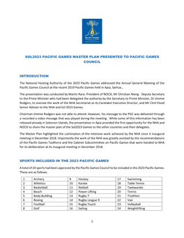 SOL2023 PACIFIC GAMES MASTER PLAN Download