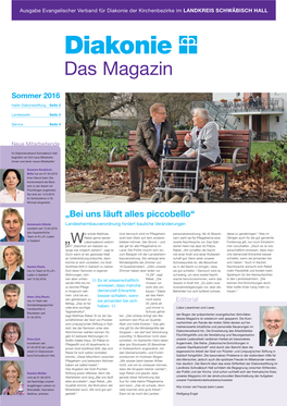 Diakonie Magazin Sommer 2016