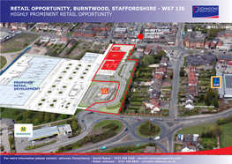 Retail Opportunity, Burntwood, Staffordshire - Ws7 1Js Highly Prominent Retail Opportunity