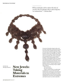 American Craft / Jewelry / New Materials