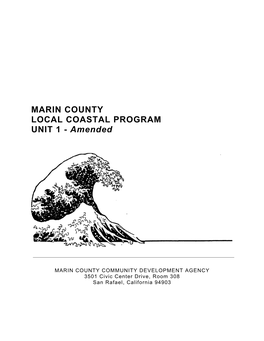 MARIN COUNTY LOCAL COASTAL PROGRAM UNIT 1 - Amended