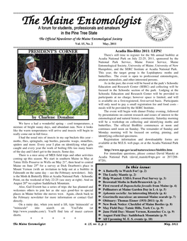 * * * * * Acadia Bio-Blitz 2011: LEPS! in This Issue