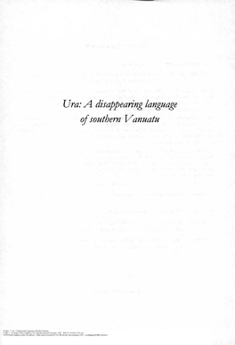 Ura: a Disappearing Language of Southern Vanuatu