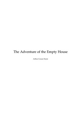 The Adventure of the Empty House