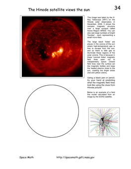 The Hinode Satellite Views the Sun 34