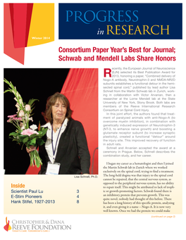Schwab and Mendell Labs Share Honors