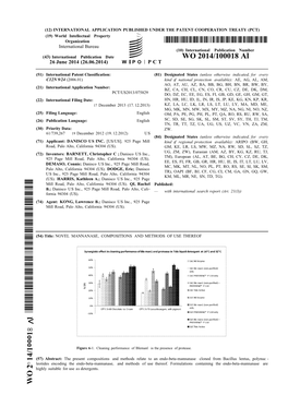 WO 2014/100018 Al 26 June 2014 (26.06.2014) W P O P C T