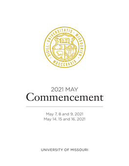 2021 MAY Commencement