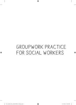 Groupwork Practice for Social Workers