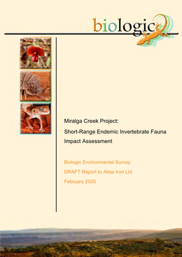 Short-Range Endemic Invertebrate Fauna Impact Assessment