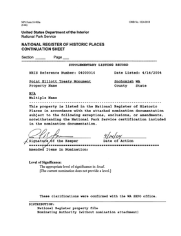 National Register of Historic Places Continuation Sheet